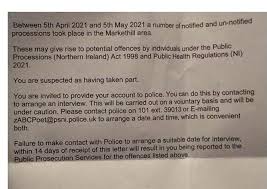 Maybe you would like to learn more about one of these? Ni Protocol Psni Officers Hand Deliver Letters To 14 Suspected Protestors Inviting Them To Provide An Account To Police Belfast News Letter