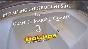 how to install a undermount sink in