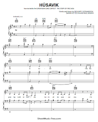 The music is typically used for studying, relaxing and guided meditation. Husavik My Home Town Sheet Music Sheetmusic Free Com