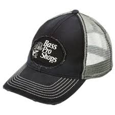 Black And White Bass Pro Shop Hat Bass Pro Shops Frayed Patch Mesh Back Cap Black Grey Bass Pro Shops Black And Grey Bass Logo