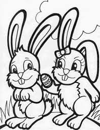 What is easter without a chocolate bunny rabbit? Bunny Coloring Pages For Free Coloring Home