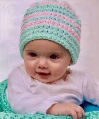 Baby Mütze HÄKELMUSTER, Vintage Baby Accessoires, Häkelmütze, Größen 0-3,  6-9, 9-12 Monate. Einfach häkeln, Anfängerniveau