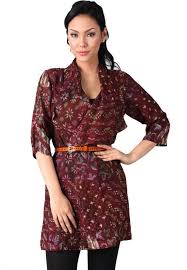 Contoh Model Baju Batik Ke Kantor Gaun Lucu Batik Model