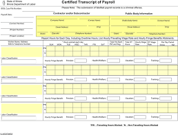 Yes, all prevailing wage work must be done by contract. Certified Payroll Template Free Template Download Customize And Print