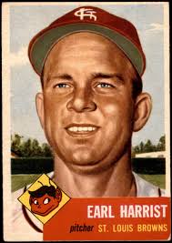 1953 Topps #65 Earl Harrist Browns 5