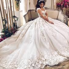 Die 10 besten labels für bezahlbare brautkleider ab 90 euro. Grosshandel Glamorous Saudi Prinzessin Brautkleid Mit 3d Blumen Appliques Wulstige Spitze Applique Ballkleid Brautkleid Graceful Dubai Brautkleider Von Xzy1984316 384 93 Auf De Dhgate Com Dhgate