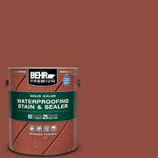 Behr deck over colors deck stain colors deck colors paint colors house colors front porch makeover deck makeover backyard makeover black deck. Behr Premium 1 Gal Sc 330 Redwood Solid Color Waterproofing Exterior Wood Stain And Sealer 5033001 The Home Depot