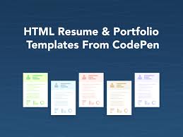 Cv is very important for designers and programmers. Html Resume Portfolio Templates From Codepen Search By Muzli