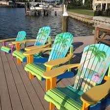 Pin By Susan Lavergne On Want It Adirondack Hand Painted Chairs Adirondack Chair