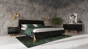 Take a look at these moon prints and enjoy new collection for bedroom decor (shop section: Modrest Legend Modern Black Velvet Gold Bed Beds Bedroom