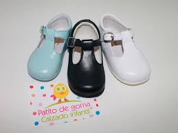 T Strap Shoes Patito De Goma