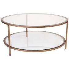 Round shaped coffee tables simple marble top 2 tier end coffee table home office. Charlotte Round Glass Top Coffee Table Temple Webster