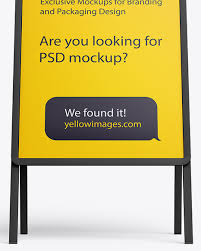 With these dimensions, i believe that space more than enough for us to store our stuff. Plastic Stand Mockup In Outdoor Advertising Mockups On Yellow Images Object Mockups