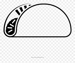 The best part is that you can grab. Taco Coloring Page Line Art Clipart 3553857 Pinclipart