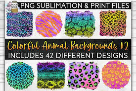 Generate your own qr code and then you and your. Colorful Animal Print Bundle 42 Sublimation Background Png 1021130 Sublimation Design Bundles