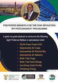 * the sorted names in two columns side by side. Department Of Mineral Resources And Energy On Twitter The 8 Preferred Bidders In Alphabetical Order Are Acwapower Karpowership Mulilo Oya Energy Hybrid And Umoyilanga Energy Check In The Picture For Full
