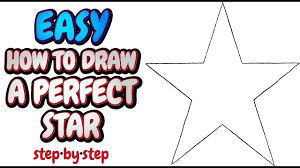 How to draw a perfect star. Easy How To Draw A Perfect Star Step By Step Drawing Tutorial For All Ages All Levels Youtube