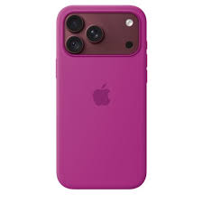 Funda de silicona magenta con magsafe iphone 18 pro max