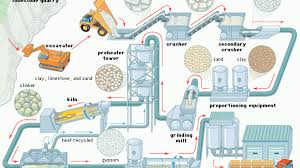 cement manufacturing process simplified flow chart