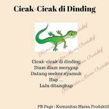 Cicak Cicak Di Dinding Kids Songs Indonesian Language Teaching