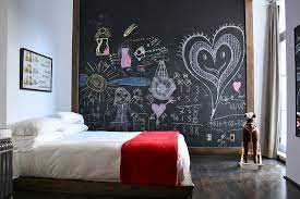 Creating a chalkboard wall (aka blackboard wall) in my dining room has been on the agenda for a while now. 35 Bedrooms That Revel In The Beauty Of Chalkboard Paint