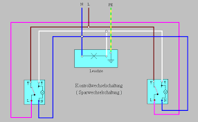 Kontrollwechselschaltung1 Kontrollwechselschaltung Wikipedia Schaltplan Elektrotechnik Elektroinstallation Selber Machen