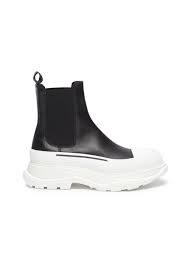 The women's heeled boot is every bit as comfortable and. Alexander Mcqueen Chunky Outsole Cap Toe Chelsea Boots Women Lane Crawford