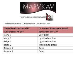 Mary Kay Conversion Chart From Tinted Moisturizer To Cc