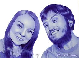 Here's a few shots of us together. We always connected in a special way,  because we are both artists.