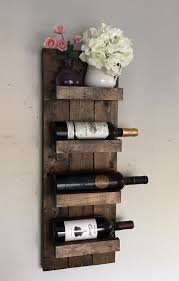 Rustic Wine Rack Spice Rack Wall Mounted Wine Bottle Holder Etsy Wooden Wine Rack Wine Rack Wall Wine Bottle Display