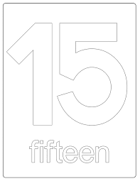 Number fifteen 15 coloring pages to print. 33 Printable Number Themed Coloring And Activity Pages Printable Numbers Numbers Preschool Free Printable Numbers