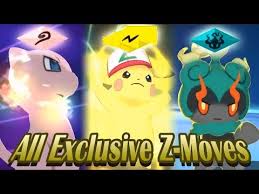 Pokemon Ultra Sun Ultra Moon All Sun Moon Exclusive Z Moves 1080p Hd Youtube Z Moves Pokemon Rare Pokemon Cards