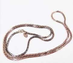 Les Bernard Long Chain 28 Boston Link Copper Finish Etsy Vogue Jewelry Women Jewelry Chain