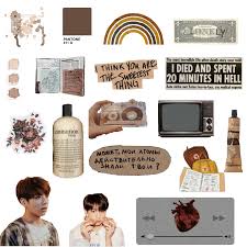 Stickers Brown Aesthetic Bts Sticker By Yohoe Yuki