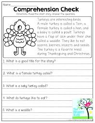Competition Thanksgiving Worksheet Reading Comprehension Passages Reading Comprehension 2nd Grade Reading Comprehension