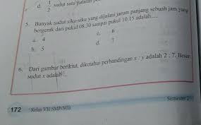 Kunci jawaban uji kompetensi matematika kelas 7 semester 2. Jawaban Dan Cara Uji Kompetensi 7 Kelas 7 Semester 2 Brainly Co Id