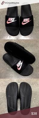 Black And Gold Nike Slides Womens Wmns Nike Benassi Slides Just Do It Jdi Black Rose Nike Benassi Nike Benassi Slides Nike