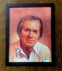 George Jones Hand-signed Photo of SUPER HITS Album Cover