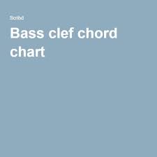 Bass Clef Chord Chart In 2019 Music Chords Clef Bass