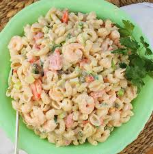 Fold all the ingredients together, making sure to have a nice coating on everything cover with plastic wrap and refrigerate until macaroni salad is cool. Shrimp And Macaroni Salad Palatable Pastime Palatable Pastime