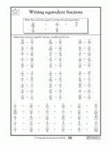 The 4th grade is filled with fractions. Equivalent Fractions 4th Grade 5th Grade Math Worksheet Greatschools