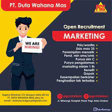 Loker cirebon website lowongan kerja di kota cirebon, indramayu, kuningan dan majalengka yang telah berdiri sejak tahun kami merupakan pelopor website lowongan kerja pertama di kota cirebon. Lowongan Kerja Pt Duta Wahana Mas Cirebon Maret 2021