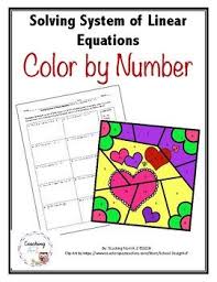Students Will Solve 10 Systems Of Linear Equations Problems And Color The Picture Depending On Their Answers S Equations Systems Of Equations Linear Equations