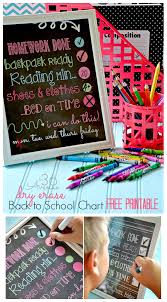 Back To School Chart Printable The 36th Avenue