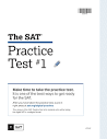 The SAT® Practice Test #1