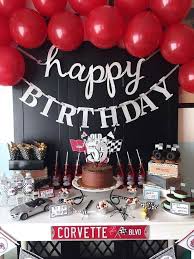Decoracion De Cumpleanos Cars Theme Birthday Party Mens Birthday Party Birthday Surprise Party
