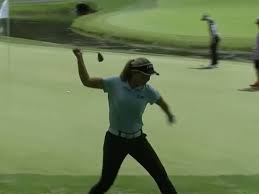 Women's open holds a special place in brooke henderson's heart because at 15 years old, it was the first cut she made on the lpga tour and then at 17, she finished t. Brooke Henderson Smashes Club In Half Nearly Injures Caddie