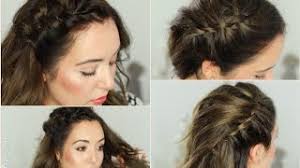 Anleitung für einfache und schnelle hochsteckfrisuren. Flechtfrisuren Schnell Einfach Fur Mittellanges Haar I 5 Minuten Frisuren Youtube