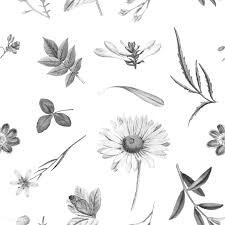 Black And White Floral Pattern Wallpaper Download Premium Vector Of White Floral Wallpaper Design Vector 1201099 Floral Wallpaper Floral Pattern Wallpaper Flower Illustration