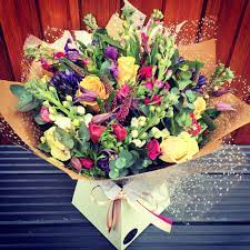 The pops of blue add extra interest. Pretty Bloomin Wild Flower Bouquet Flowers Of Bath
